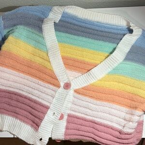 SHEIN Multicolor Striped Women's Cardigan